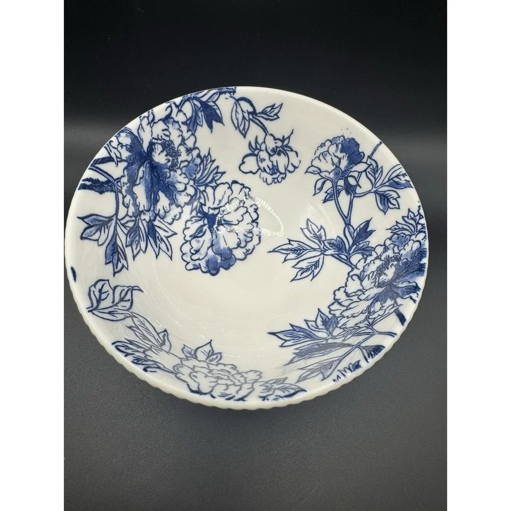 Cordon Bleu BIA Blue Floral Botanical Porcelain Bowl